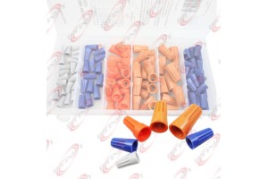 107pc Electrical Wire Twist Connector Cap With Spring Insert Assortment